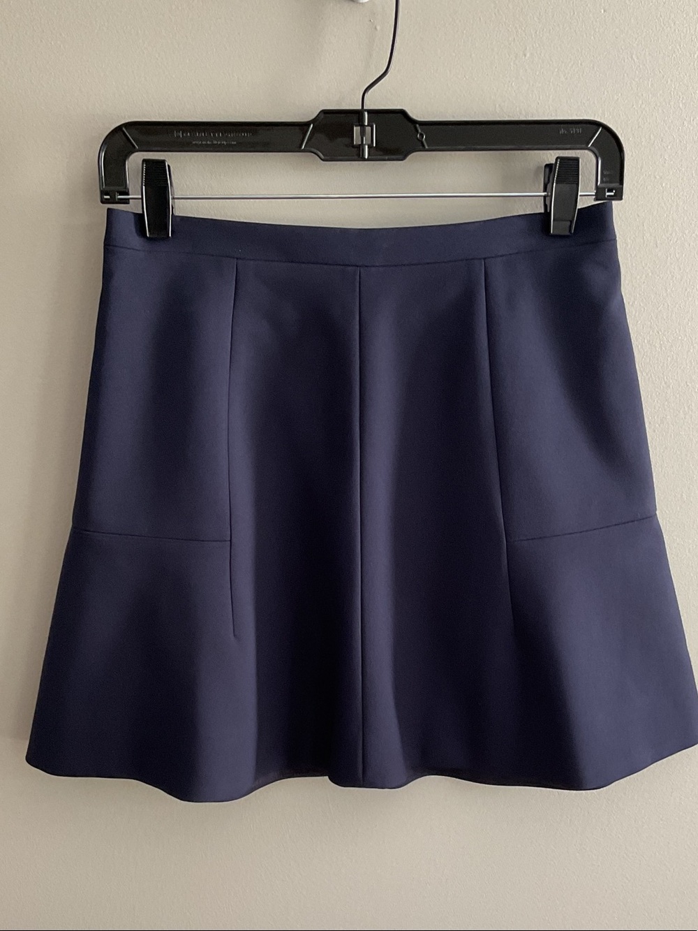 J.Crew Navy Scuba Flare Mini Skirt Size 00